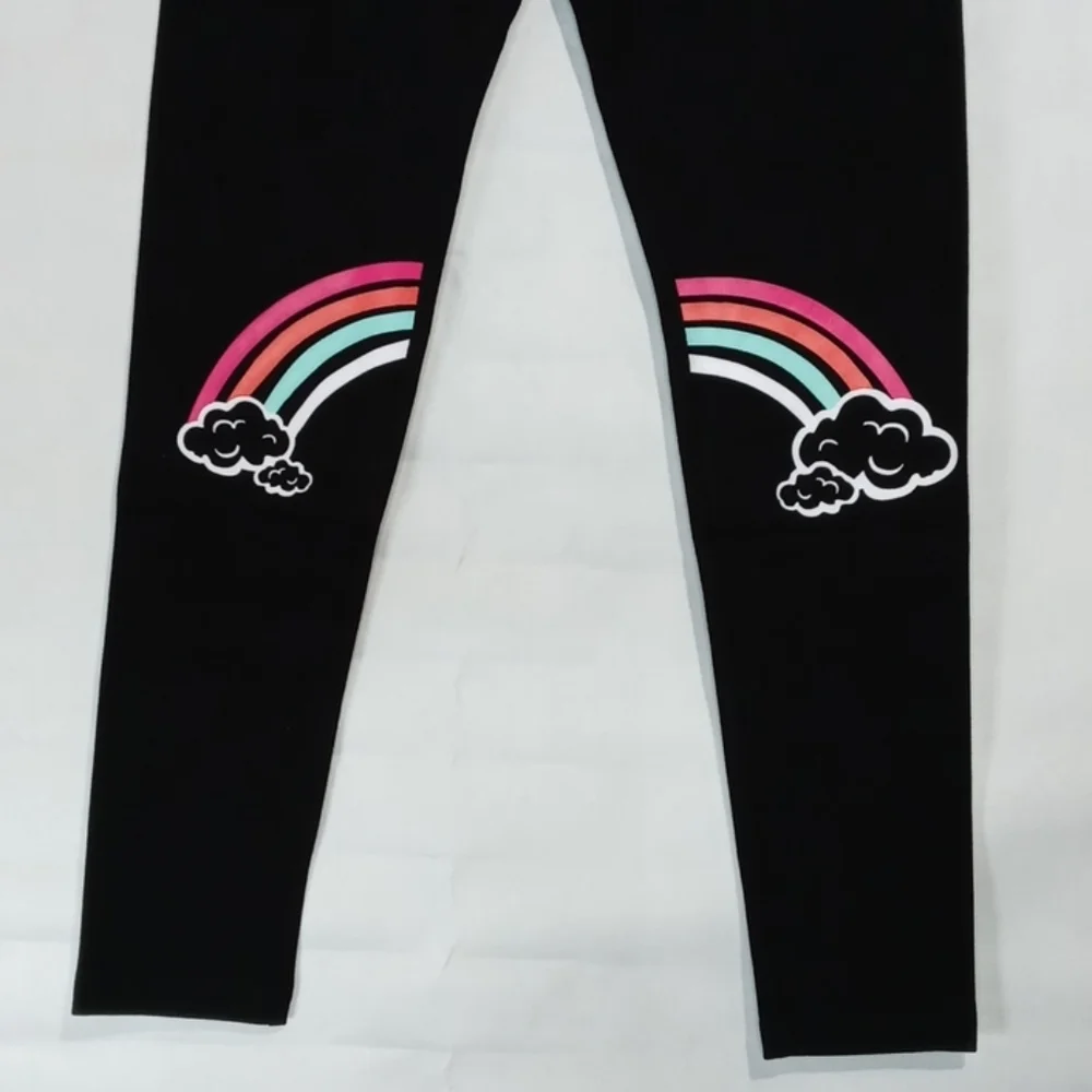 Justice Graphic Full Length Leggings Sz 12